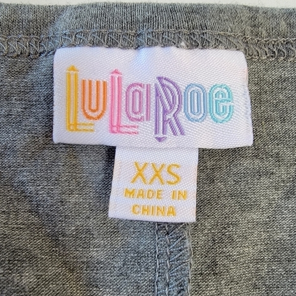 LuLaRoe☆ Solid Gray Carley Short Sleeve T-Shirt Dress Size XXS - Picture 4 of 6